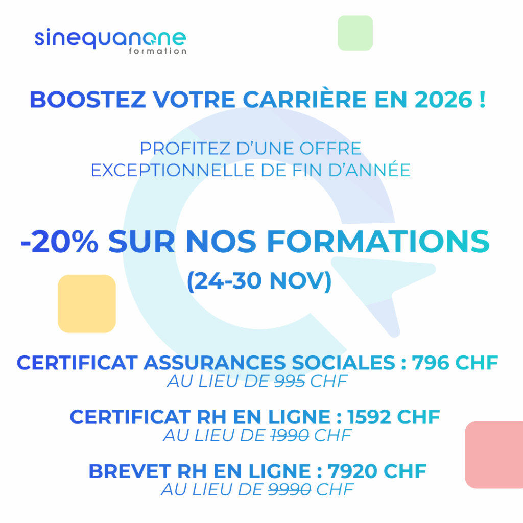 Promotion certificat et brevet RH - sinequanone - Black Friday